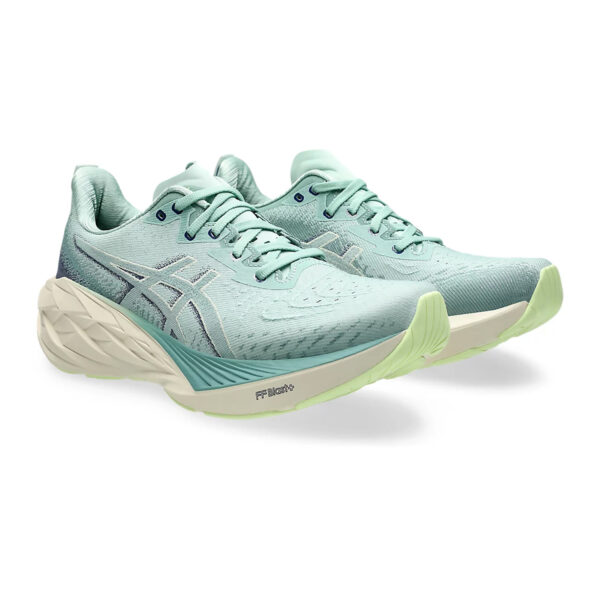 Asics NOVABLAST 4 Running Shoes (Light Celadon/Blue Expanse)