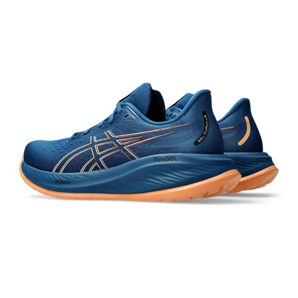 Asics GEL-CUMULUS 26 Running Shoes (Rich Navy/Faded Orange)