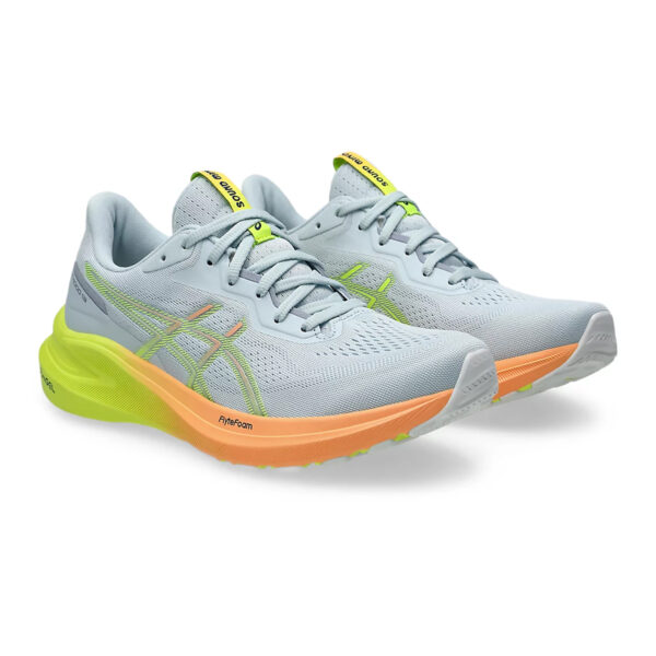 Asics GT-1000 13 PARIS Running Shoes (Cool Grey/Safety Yellow)