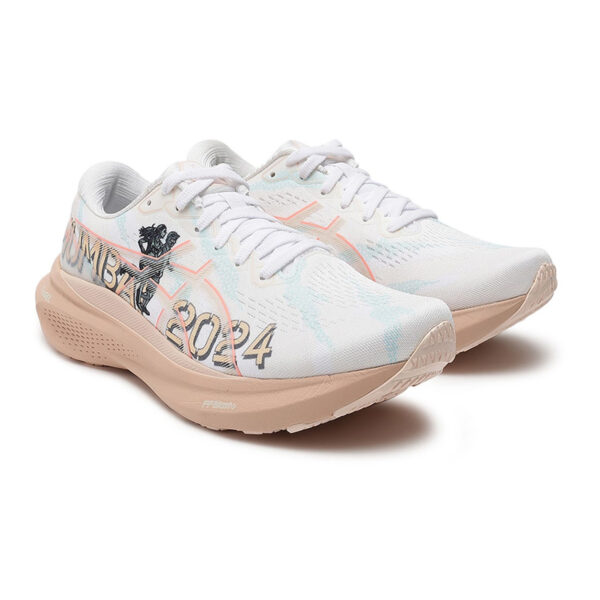 Asics GEL-KAYANO 30 Running Shoes (White/Sun Coral)