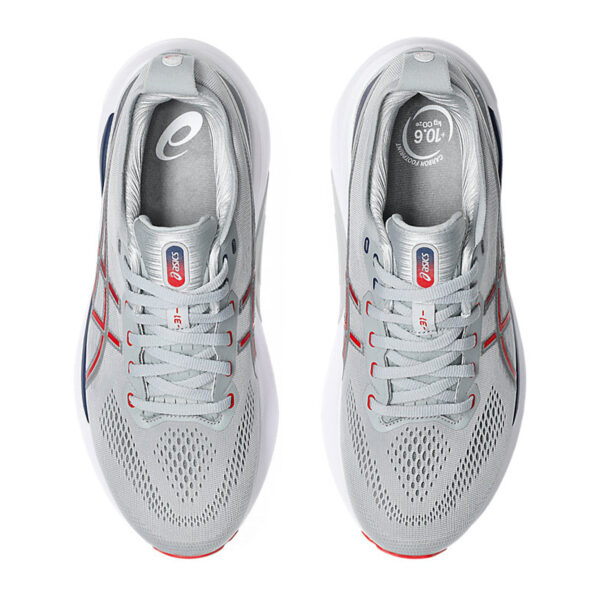 Asics GEL-KAYANO 31 Running Shoes (Piedmont Grey/Fiery Red)