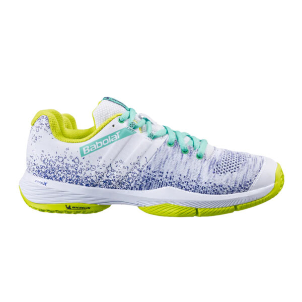 Babolat Sensa Women Padel Shoes (White/Spring)