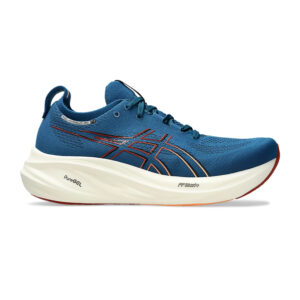 Asics GEL-NIMBUS 26 Running Shoes (Rich Navy/Faded Orange)