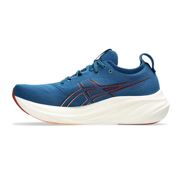 Asics GEL-NIMBUS 26 Running Shoes (Rich Navy/Faded Orange)