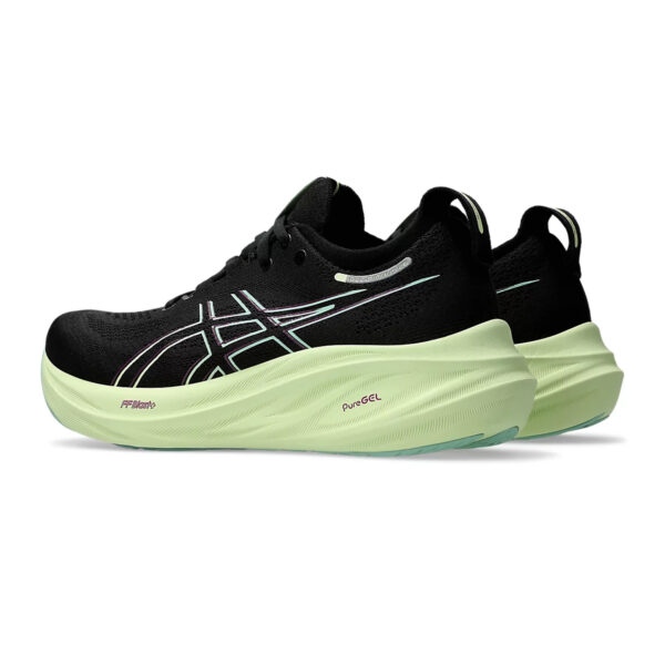 Asics GEL-NIMBUS 26 Running Shoes (Black/Cool Matcha)