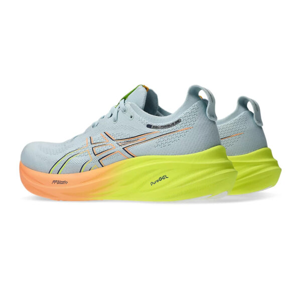 Asics GEL-NIMBUS 26 PARIS Running Shoes (Cool Grey/Safety Yellow)