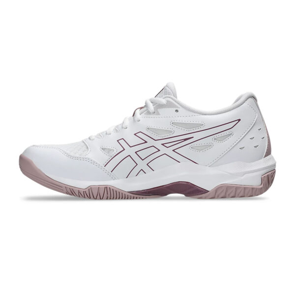 Asics Gel Rocket 11 Badminton Shoes (White/Watershed Rose)