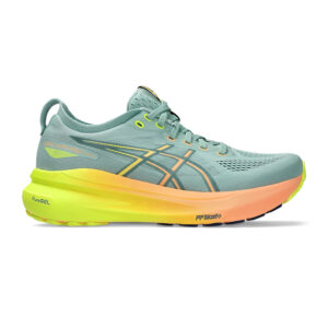 Asics GEL-KAYANO 31 PARIS Running Shoes (Light Celadon/Safety Yellow)