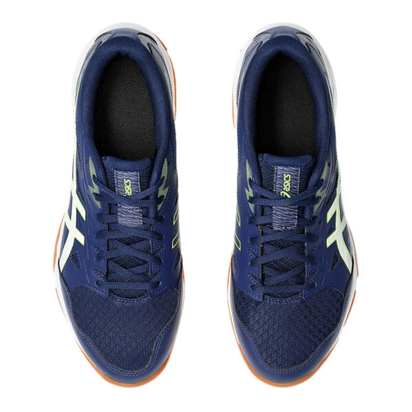 Asics Gel Rocket 11 Badminton Shoes (Blue Expanse/Safety Yellow)