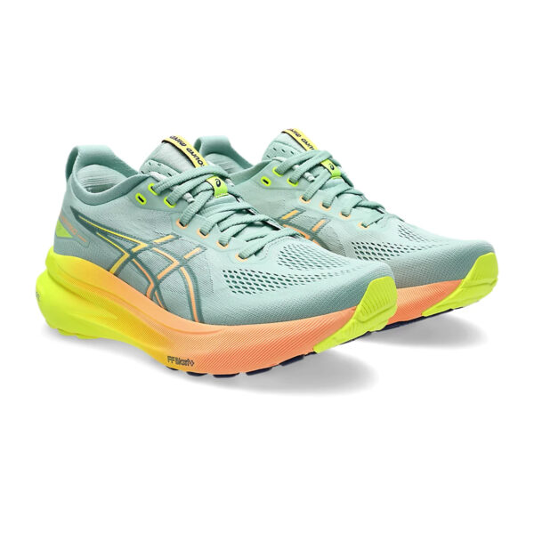 Asics GEL-KAYANO 31 PARIS Running Shoes (Light Celadon/Safety Yellow)