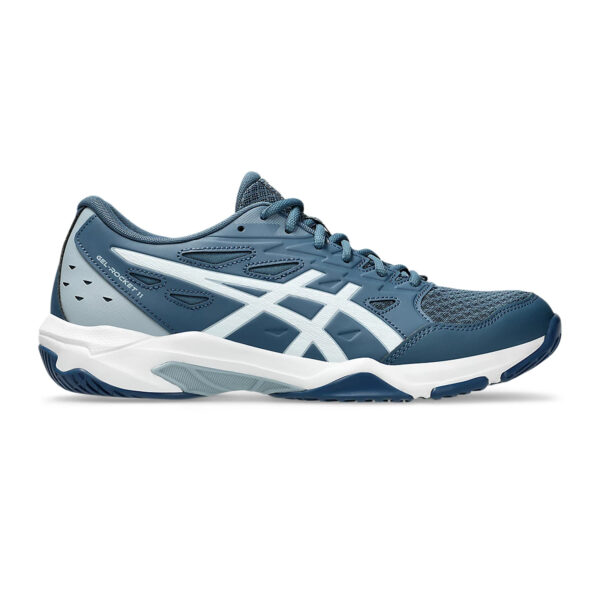 Asics Gel Rocket 11 Badminton Shoes (Vintage Indigo/White)