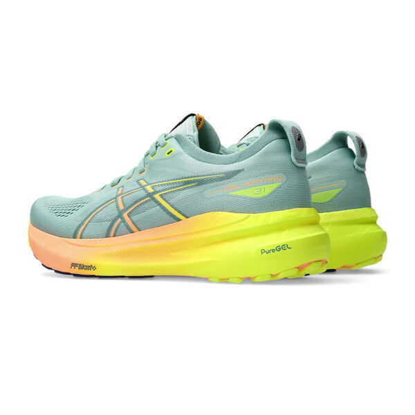 Asics GEL-KAYANO 31 PARIS Running Shoes (Light Celadon/Safety Yellow)