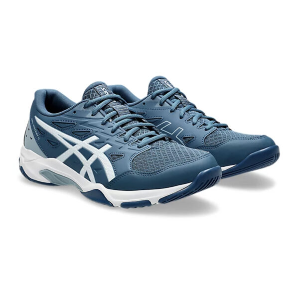 Asics Gel Rocket 11 Badminton Shoes (Vintage Indigo/White)