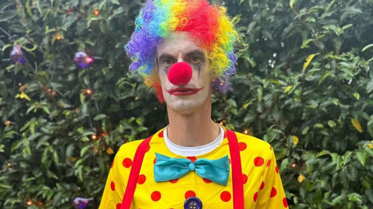 Andy Murray's Creepy Clown Costume Terrifies Tennis World