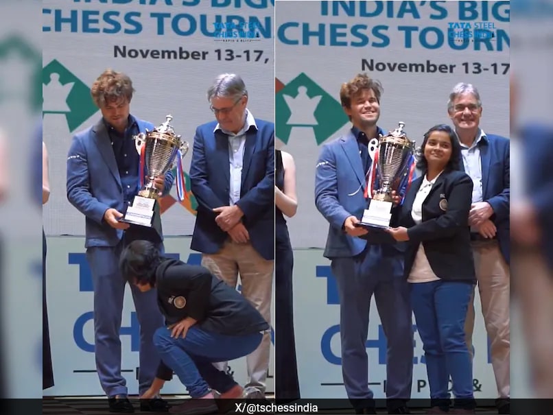 Indian Chess Prodigy's Touching Gesture Melts Magnus Carlsen's Heart