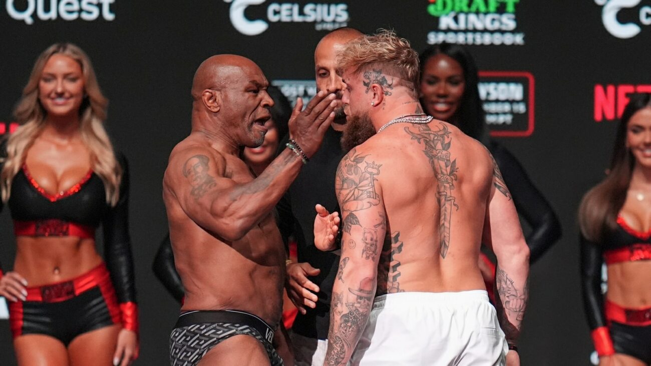 Tyson Slaps Paul at Controversial Weigh-In Ahead of Exhibition Bout