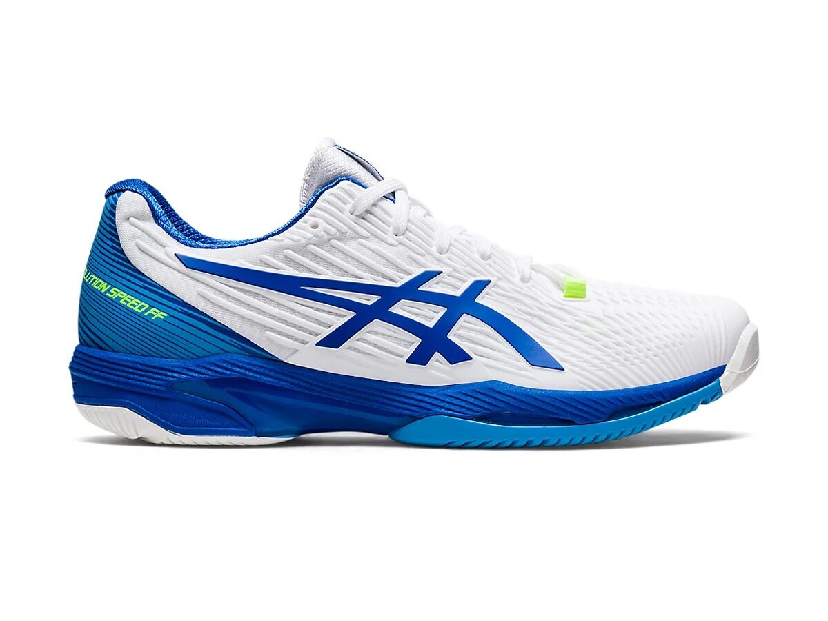 シューズ(男性用) asics Solution Speed FF OC AZURE/WHITE ASICS Solution Speed FF 3 Men's Court Shoe | Pickleball Central