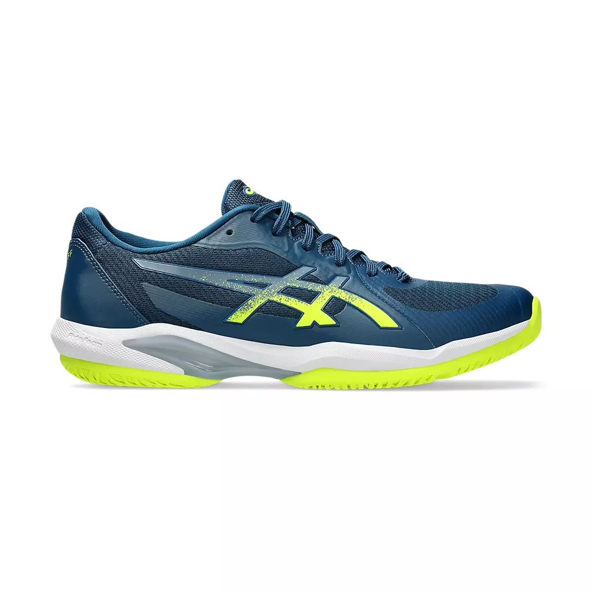 Asics Solution Swift FF Tennis Shoes (Mako Blue/Safety Yellow)
