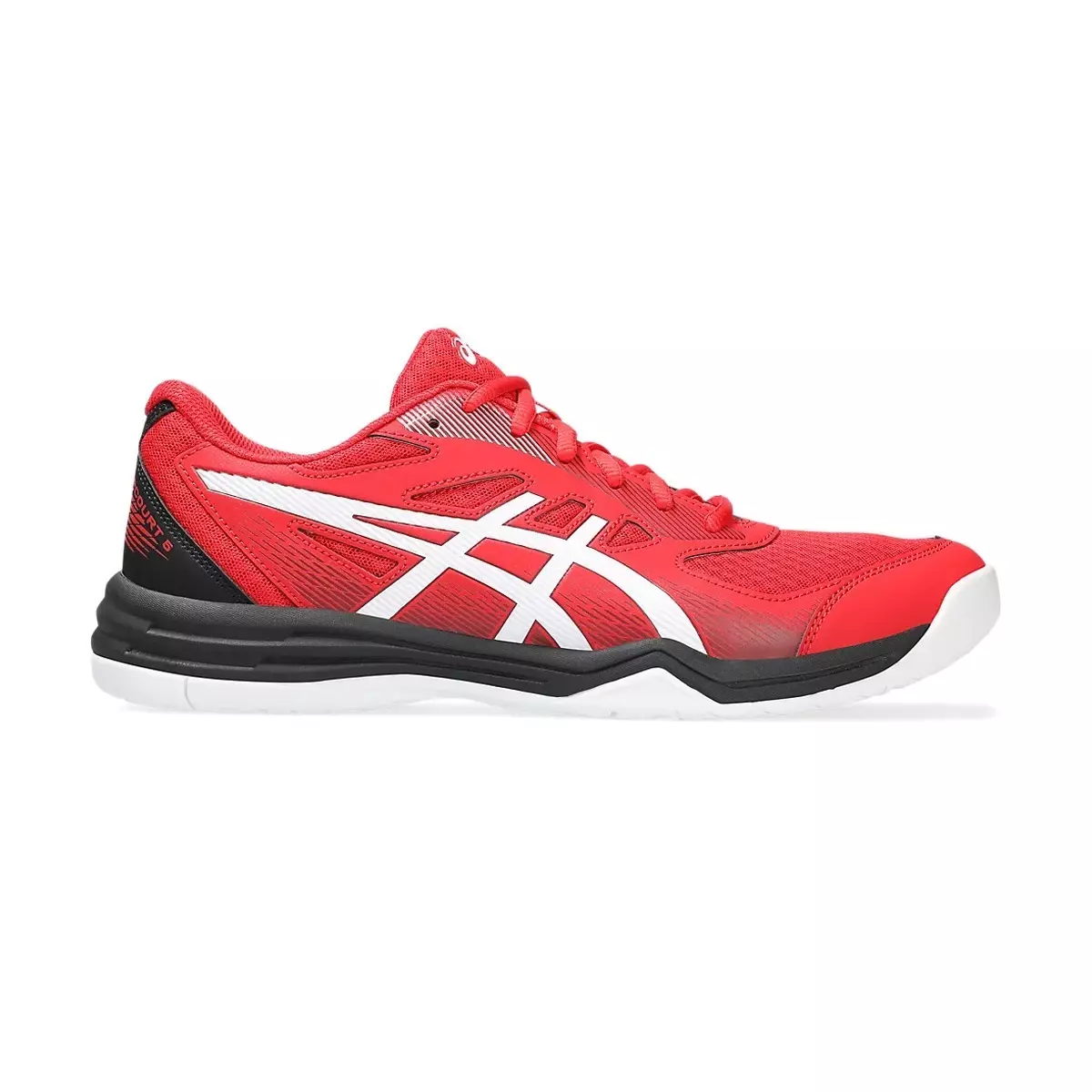Shop Asics Upcourt Badminton Shoes (Classic Red/Beet Juice)
