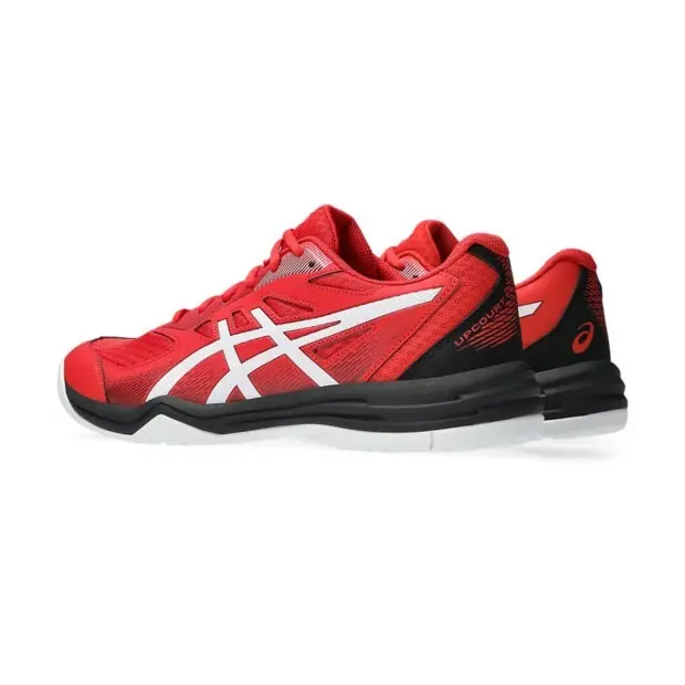 Shop Asics Upcourt Badminton Shoes (Classic Red/Beet Juice)