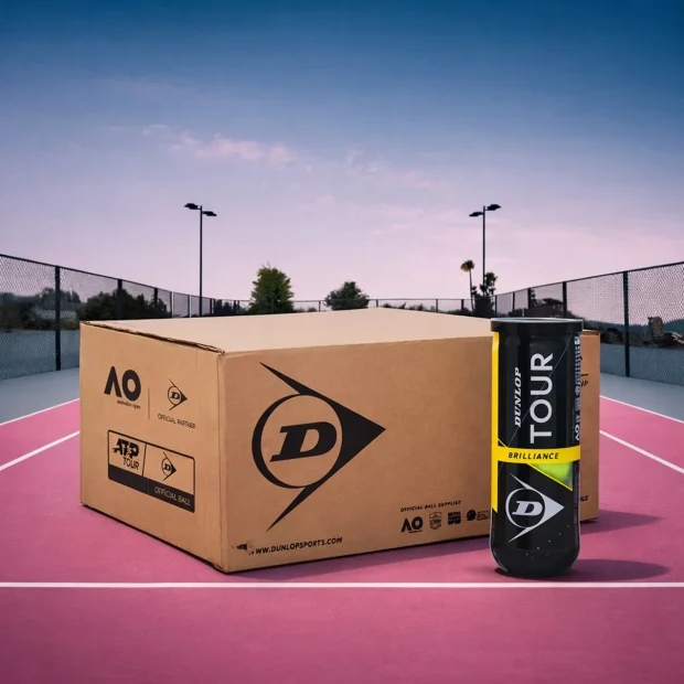 Dunlop Tour Brilliance Tennis Balls Can (72 Balls)