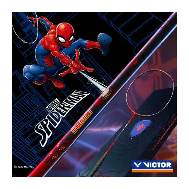 Victor - VICTOR Spider Man バドミントンラケット Victor USA VICTOR X SPIDER-MAN Limited Edition Badminton