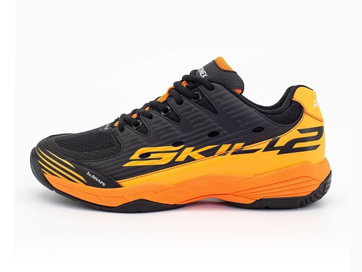 Shop Yonex Tour Skill 2 Badminton Shoes (Black/Termaric)