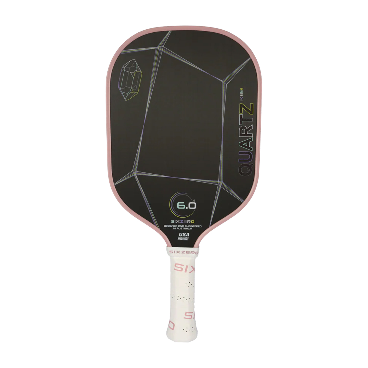 Six Zero Quartz Pickleball Paddle (15mm) - Rose