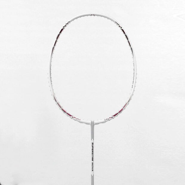 Maxbolt Superstar Nova Badminton Racket (White/Red)