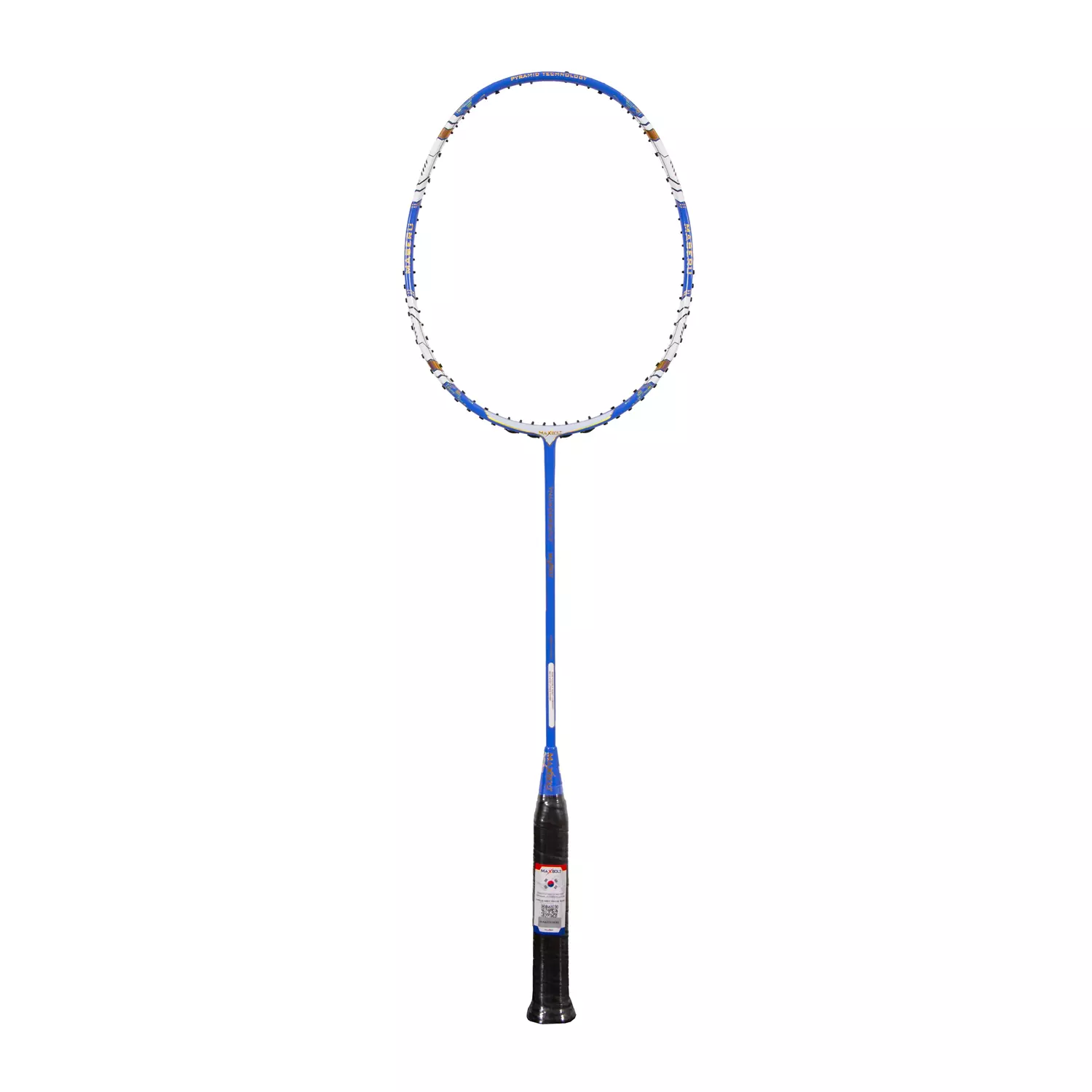 Maxbolt Thunderbolt Badminton Racket (White/Blue)
