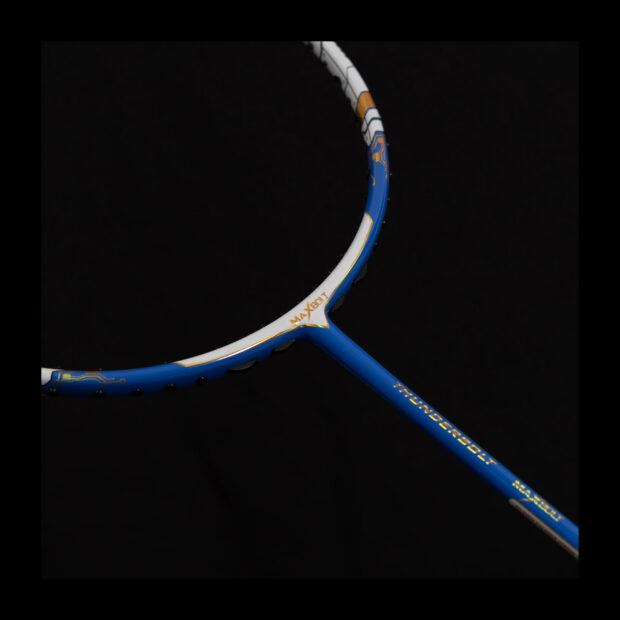 Maxbolt Thunderbolt Badminton Racket (White/Blue)