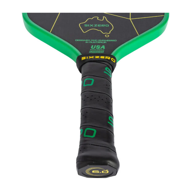 Six Zero Double Black Diamond Pickleball Paddle (Australia Green:Gold) - 16mm