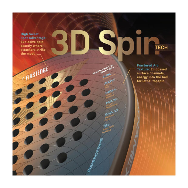 FirstEdge Dynamex 12K Padel Racquet