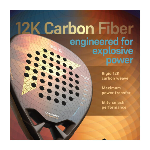 FirstEdge Dynamex 12K Padel Racquet