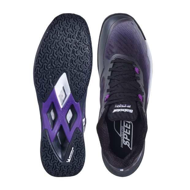 Babolat Shadow Tour 5 Badminton Shoes (Black/Purple)