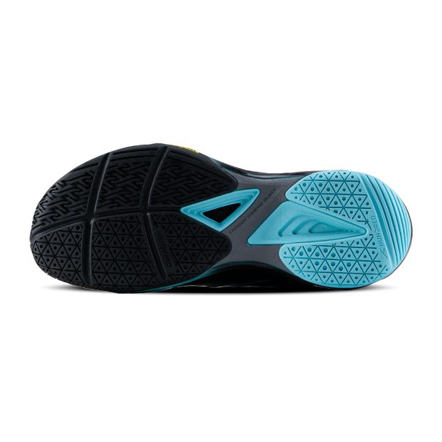 Hundred Phenom Badminton Shoes (Black/Aqua Blue)