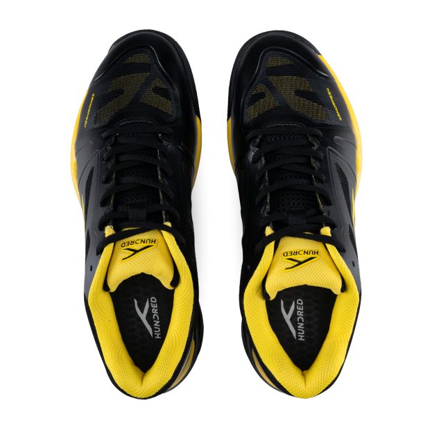 Hundred Phenom Badminton Shoes (Black/Yellow)