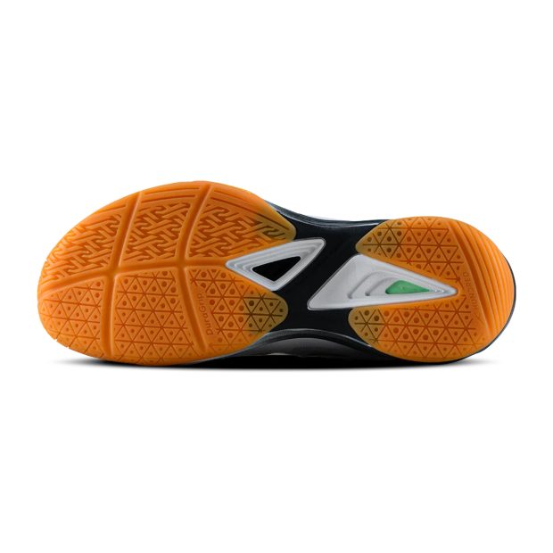 Hundred Phenom Badminton Shoes (White/Grey/Green)