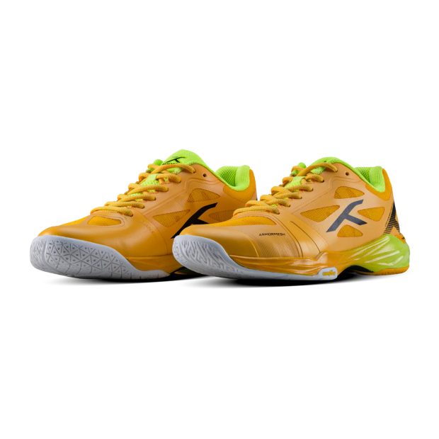 Hundred Phenom Badminton Shoes (Yellow/Lime)