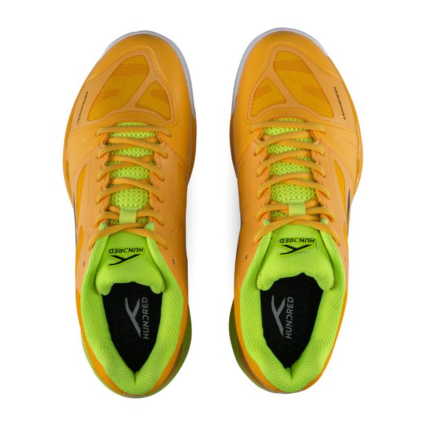 Hundred Phenom Badminton Shoes (Yellow/Lime)