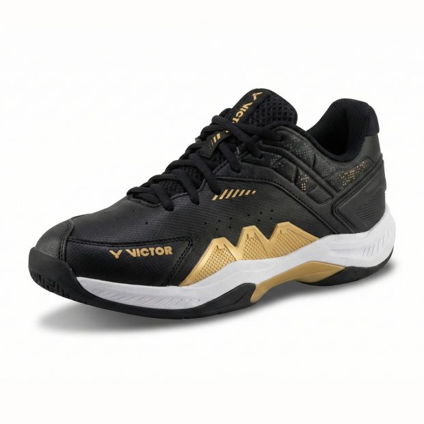Victor P8500 TD Badminton Shoes (Black/Gold)