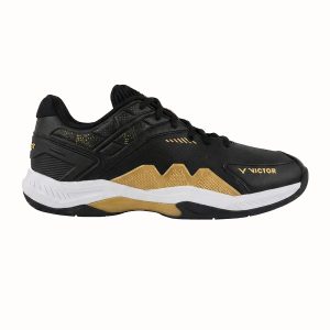 Victor P8500 TD Badminton Shoes (Black/Gold)