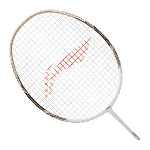 Li-Ning Windstorm 700 SE Badminton Racket (White/Gold)