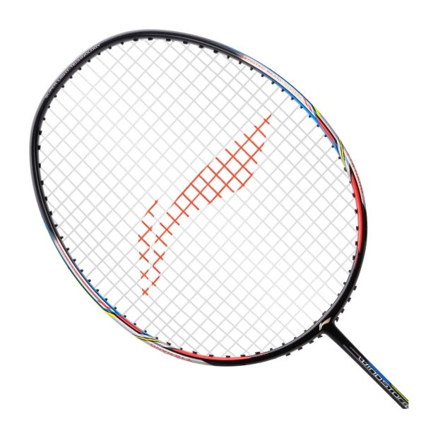 Li-Ning Windstorm 72 Badminton Racket (Black/Charcoal/Peach)