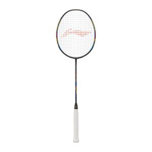 Li-Ning Windstorm 72 S Badminton Racket (Dark Grey/Gold/Blue)