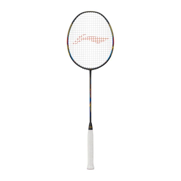 Li-Ning Windstorm 72 S Badminton Racket (Dark Grey/Gold/Blue)