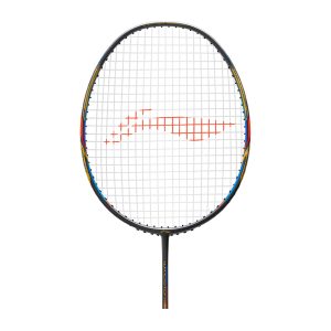 Li-Ning Windstorm 72 S Badminton Racket (Dark Grey/Gold/Blue)