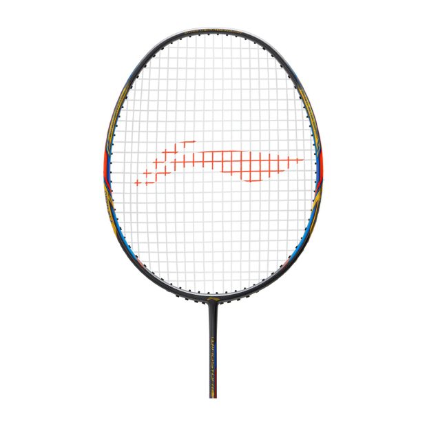 Li-Ning Windstorm 72 S Badminton Racket (Dark Grey/Gold/Blue)