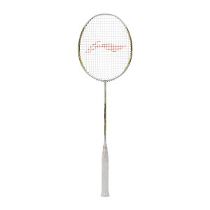 Li-Ning Windstorm 72 S Badminton Racket (White/Gold/Lime)