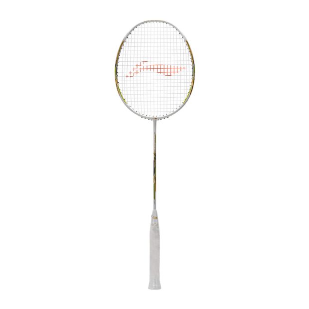 Li-Ning Windstorm 72 S Badminton Racket (White/Gold/Lime)